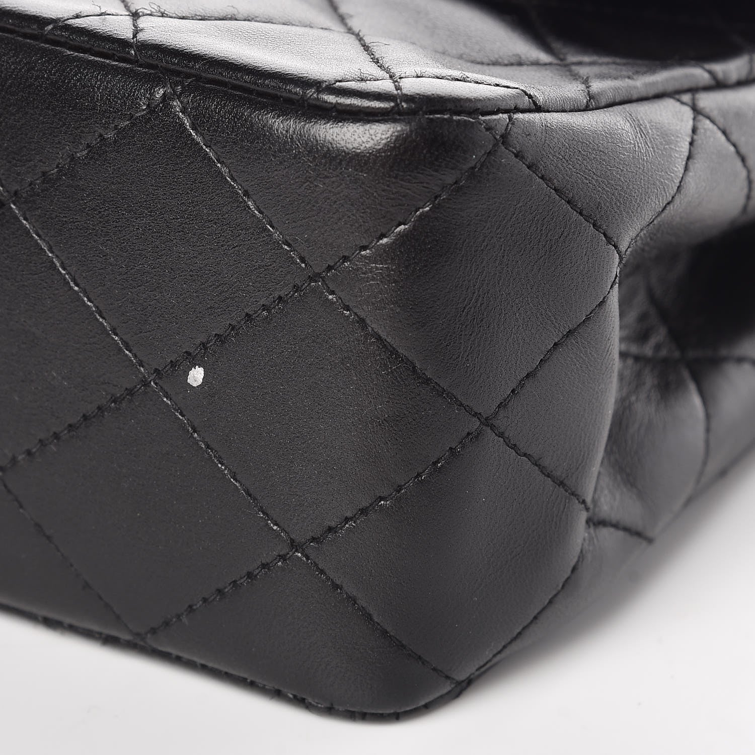 Chanel Lambskin Quilted Medium Double Flap Bag Black 10 of 12