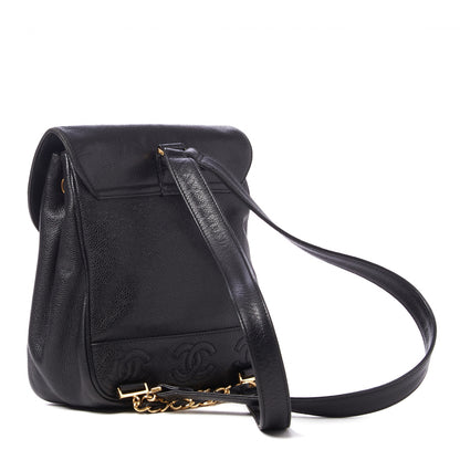 Chanel Caviar CC Backpack Black 2 of 9