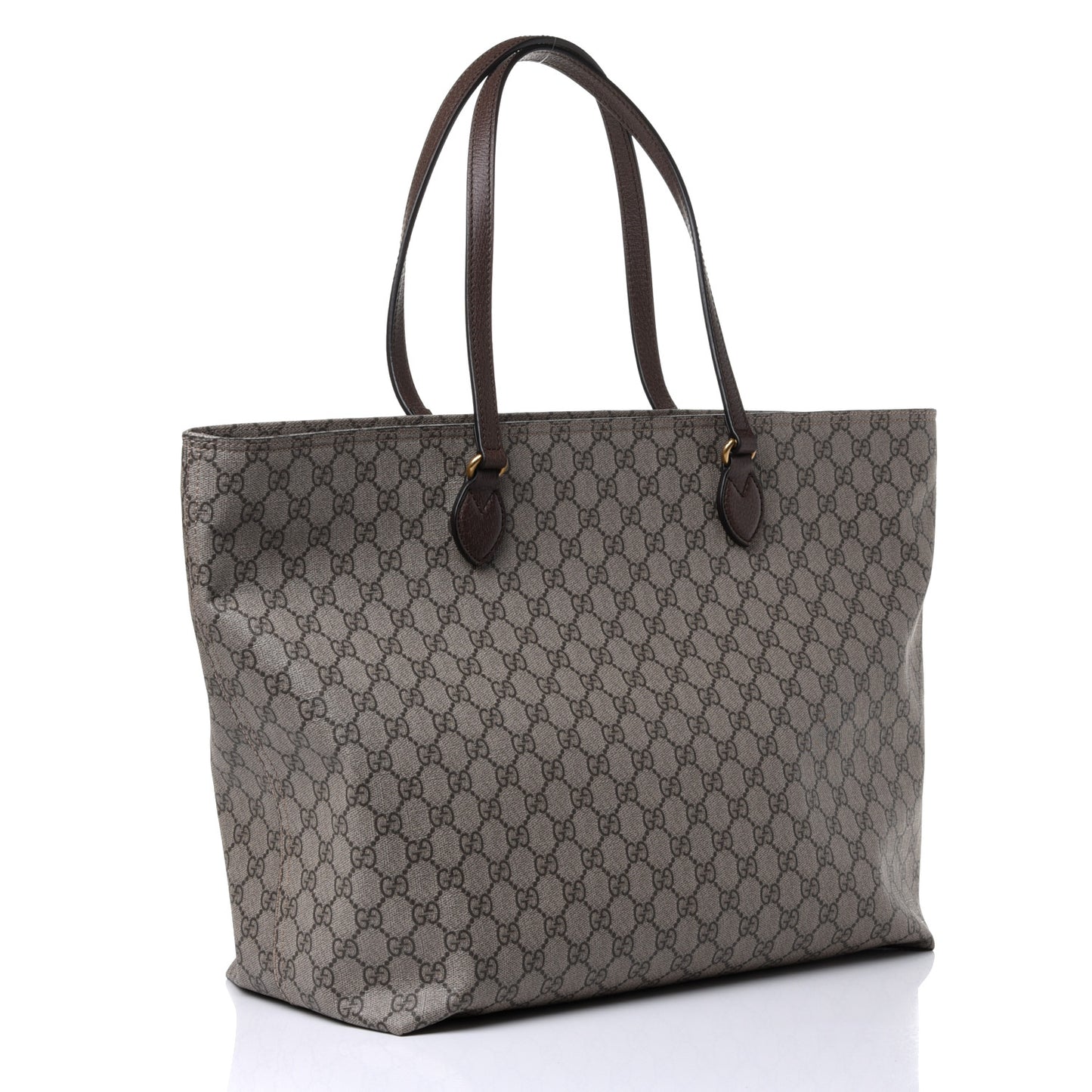 GG Supreme Monogram Medium Ophidia Shopping Tote Ebony