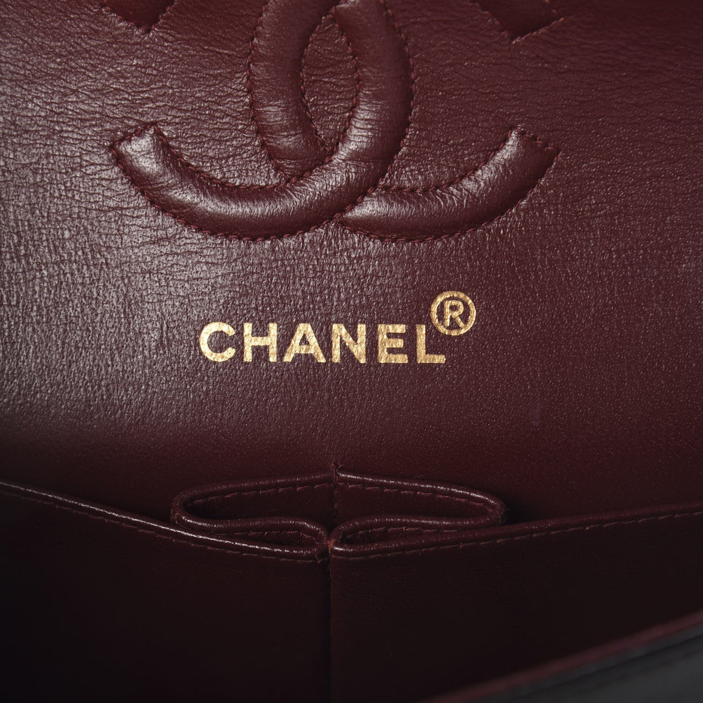 Lambskin Quilted Small Double Flap Black