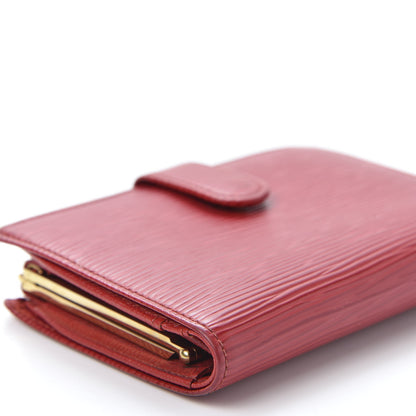 Louis Vuitton Epi French Purse Wallet Castillan Red 5 of 9