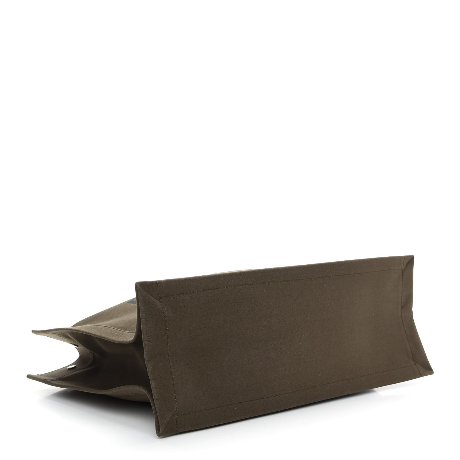 Saint Laurent Linen Calfskin Rive Gauche Tote Khaki 4 of 8