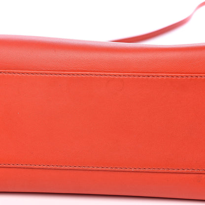 Fendi Nappa Mini Peekaboo Iconic Satchel Papavero 10 of 16