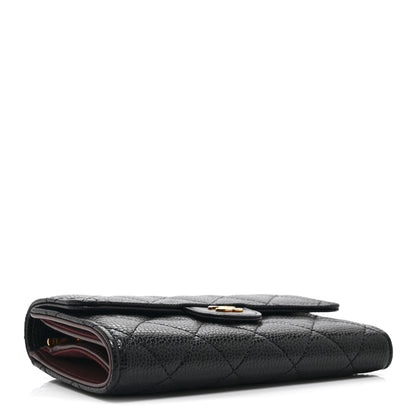 Chanel Caviar Quilted Medium Flap Wallet Black 4 of 11