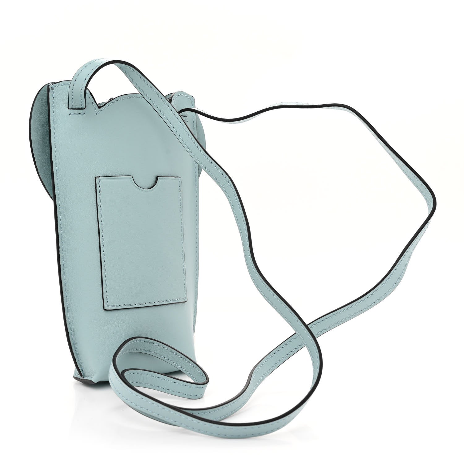 Loewe Calfskin Elephant Pouch Crossbody Bag Dusty Blue 3 of 12