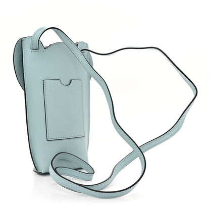 Loewe Calfskin Elephant Pouch Crossbody Bag Dusty Blue 3 of 12
