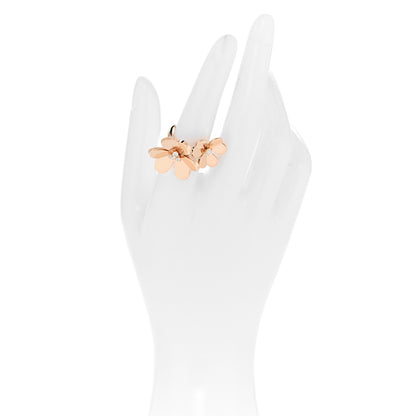 Van Cleef & Arpels 18K Rose Gold Diamond Frivole Between The Finger Ring 53 6.5 2 of 5