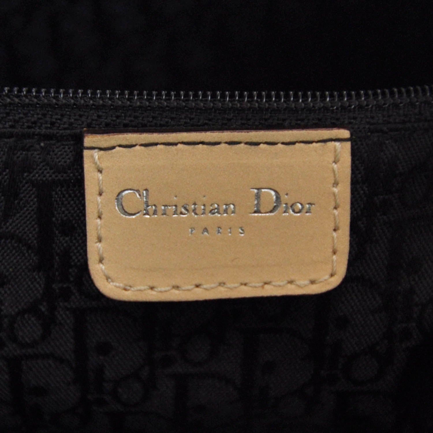 Christian Dior Coated Canvas Argyle Golf Satchel 7 of 8
