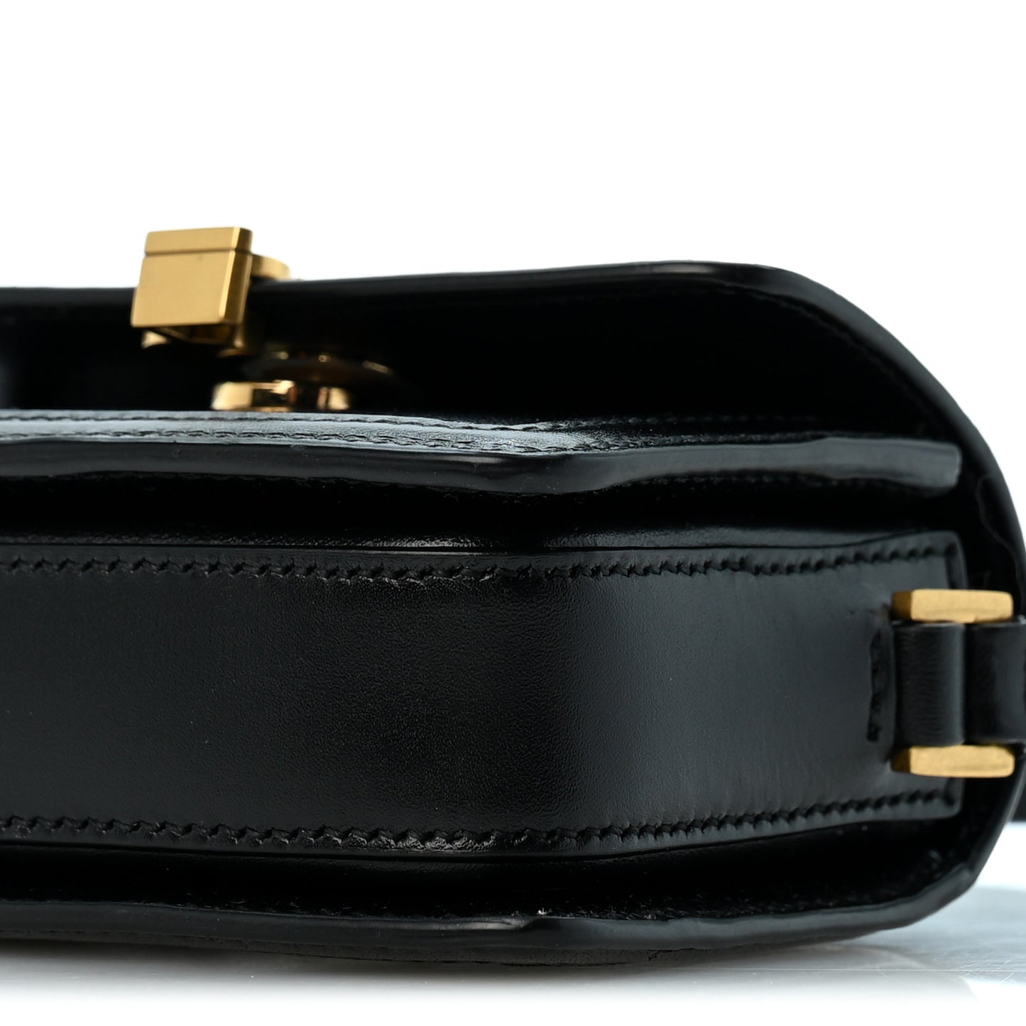 Smooth Calfskin Micro Solferino Satchel Black
