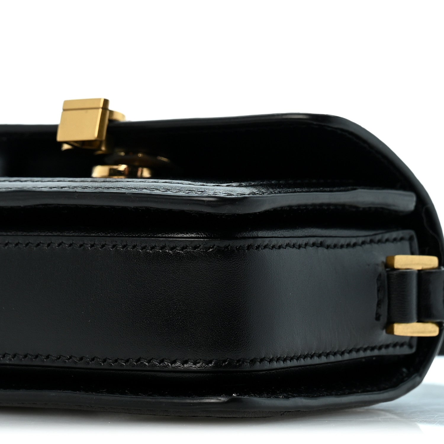 Saint Laurent Smooth Calfskin Micro Solferino Satchel Black 8 of 9