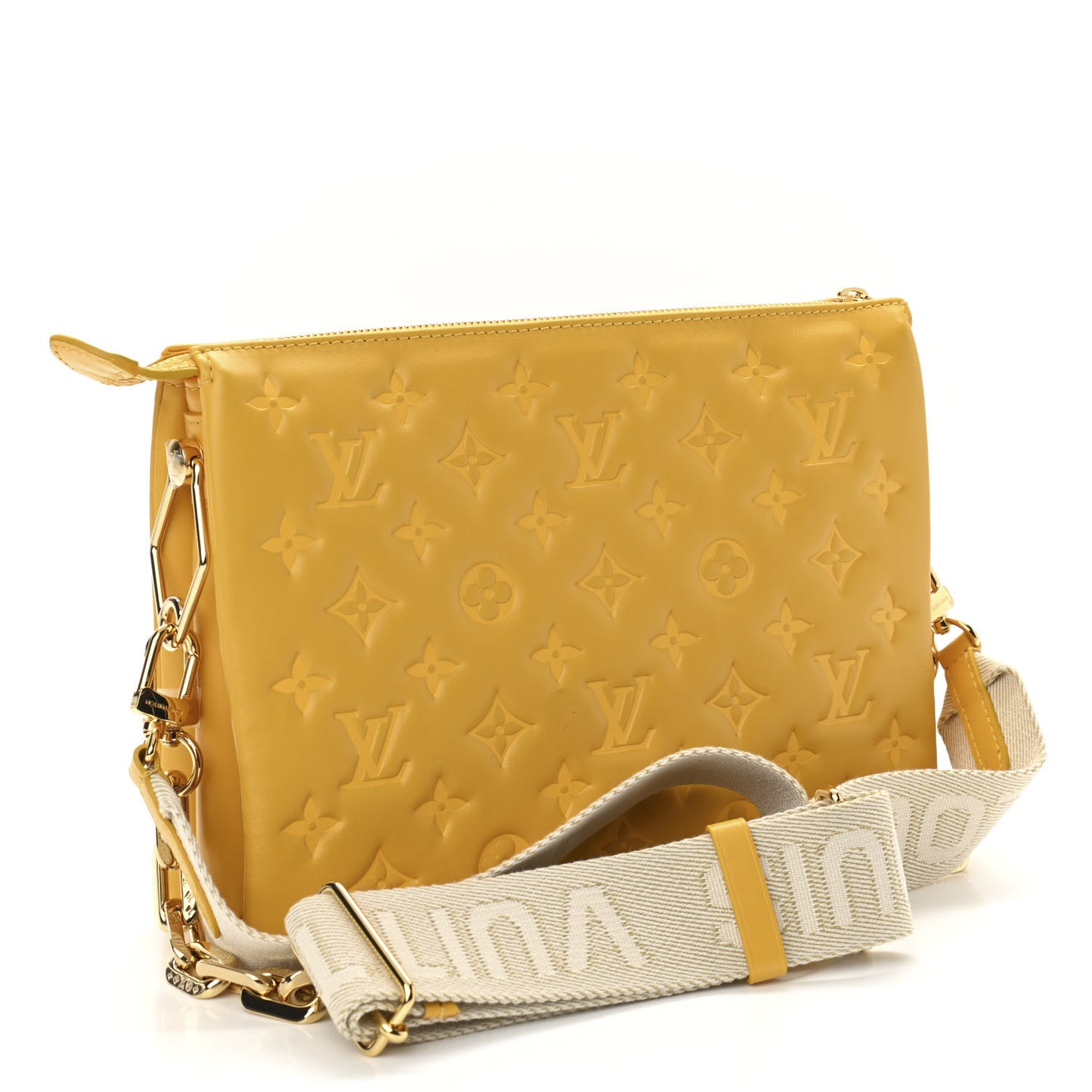 Lambskin Embossed Monogram Coussin PM Sunflower