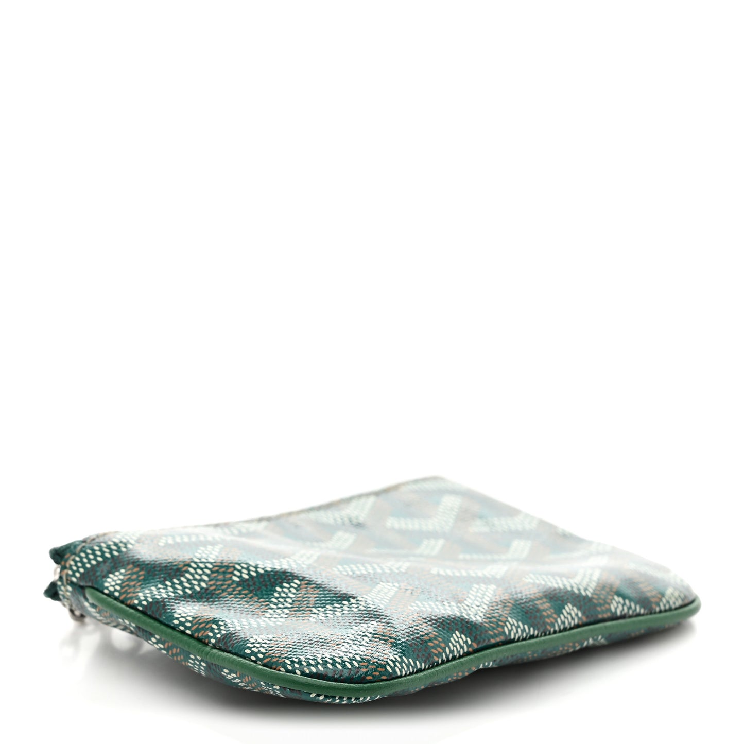 Goyardine Nano Senat Key Pouch Green