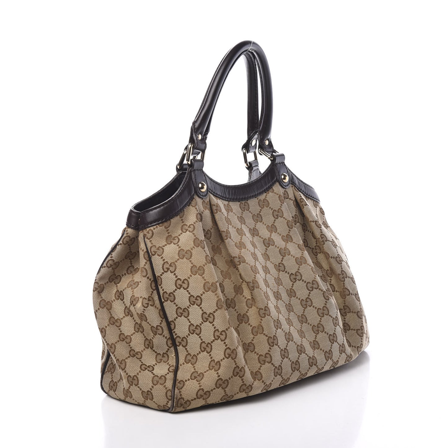Monogram Medium Sukey Tote Dark Brown