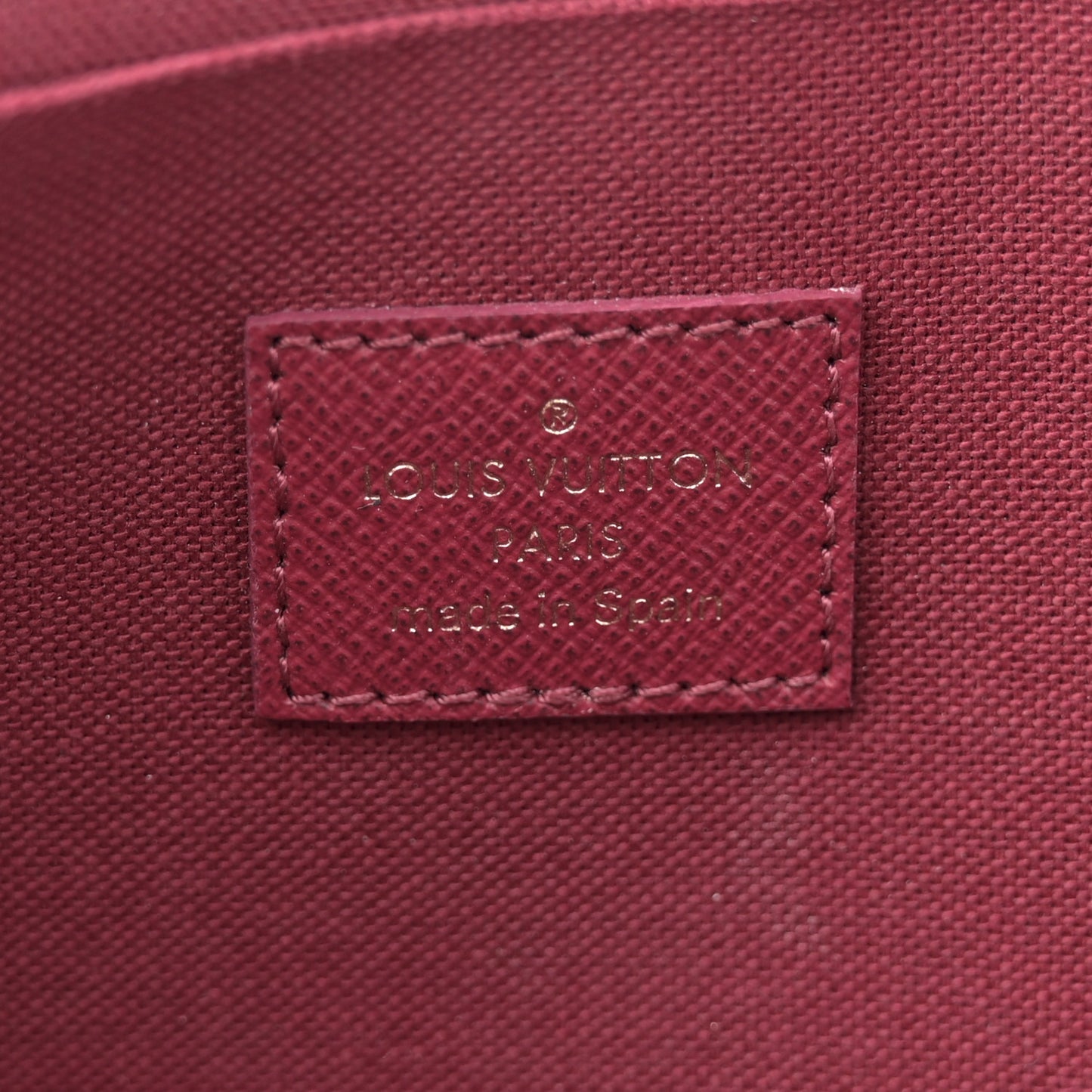 Monogram Pochette Felicie Chain Wallet Fuchsia