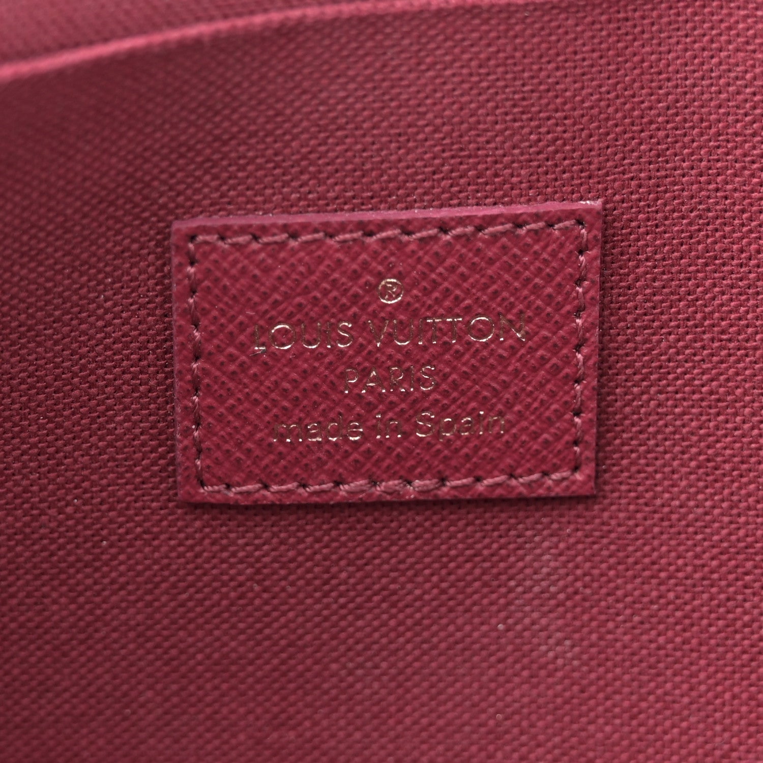 Louis Vuitton Monogram Pochette Felicie Chain Wallet Fuchsia 7 of 13