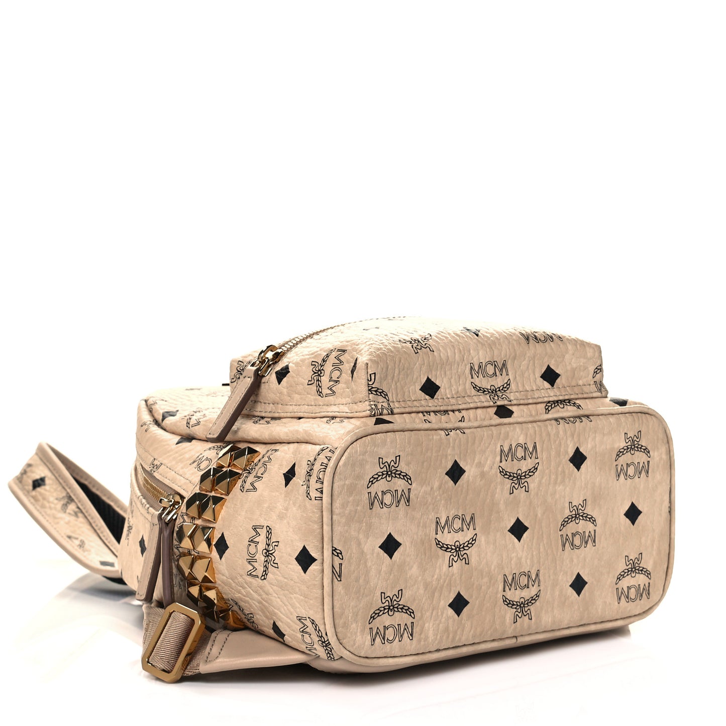 Visetos Small Side Stud Stark Backpack Beige