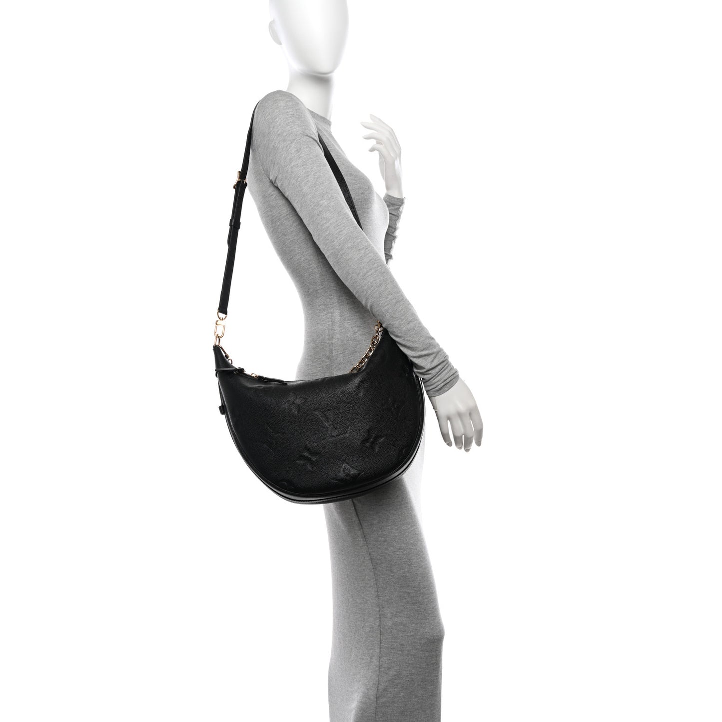 Empreinte Monogram Giant Loop Hobo Black