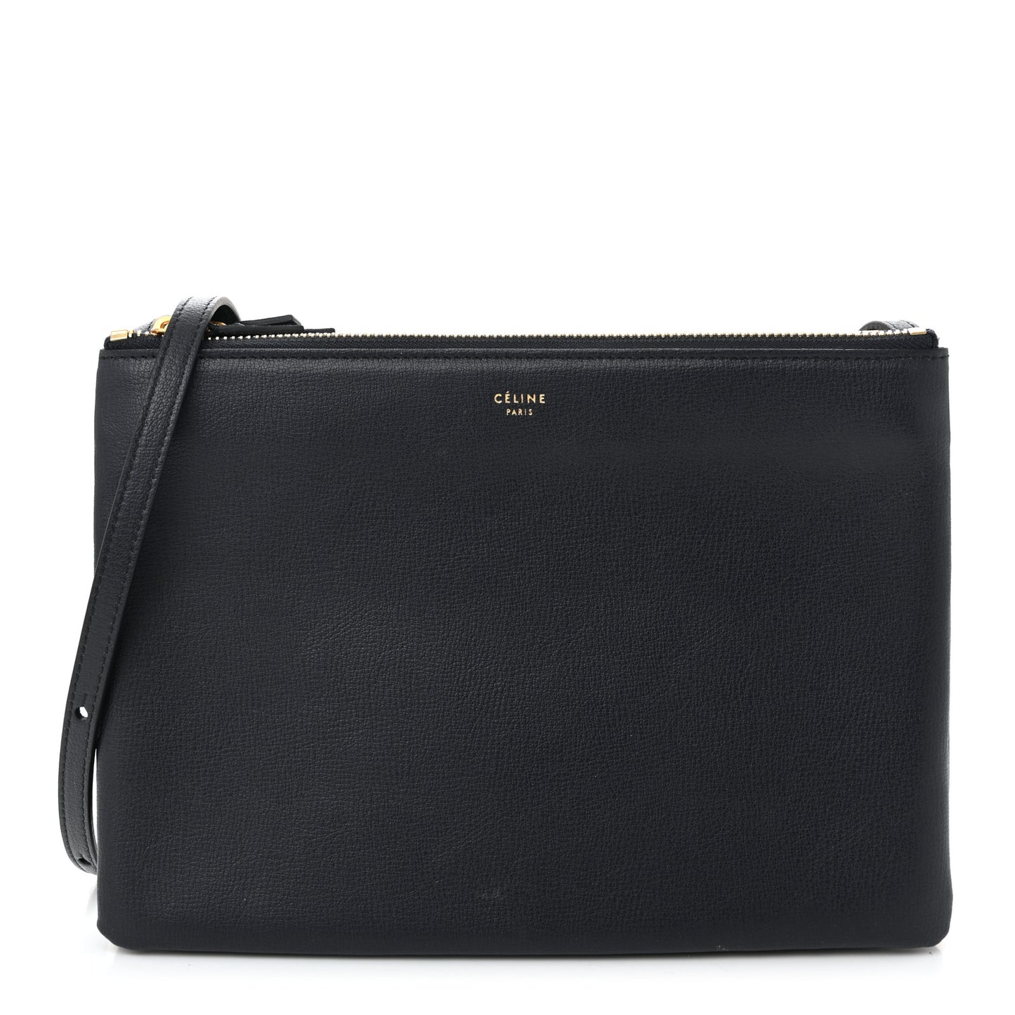 Lambskin Large Trio Crossbody Bag Navy Blue