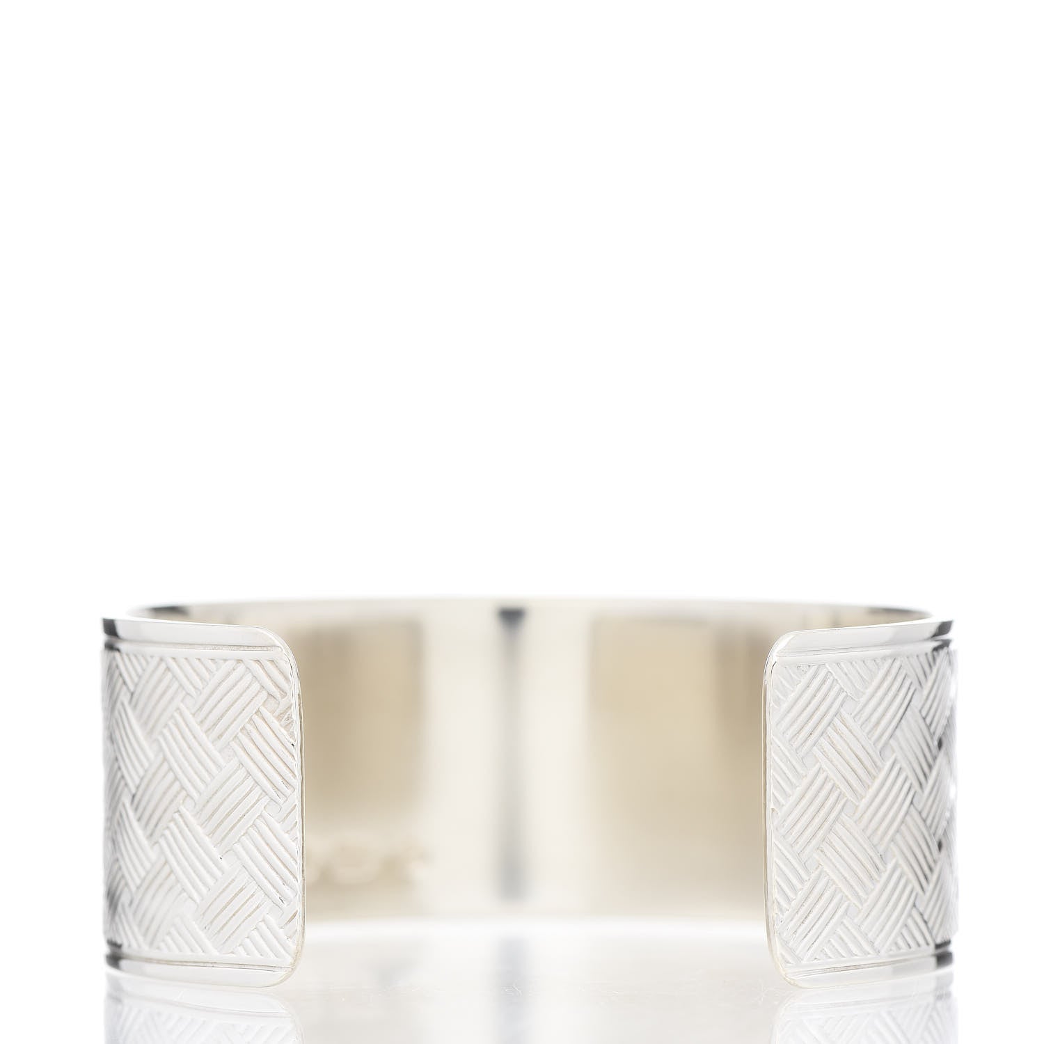 Tiffany Sterling Silver Basket Makers Cuff Bracelet 3 of 5