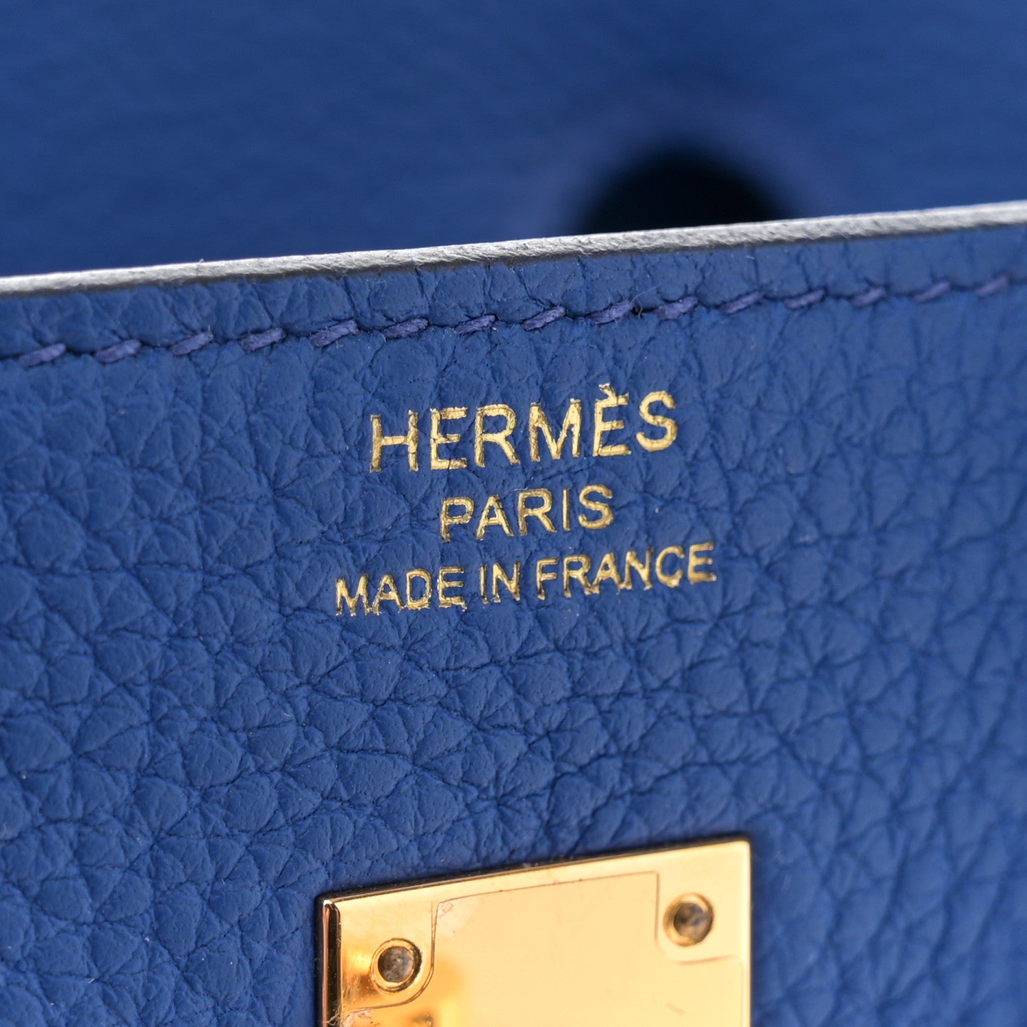 Hermes Togo Birkin 25 Bleu Royal 6 of 11