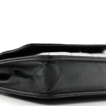 Chanel Caviar Quilted Wallet on Chain WOC Black 10 of 14