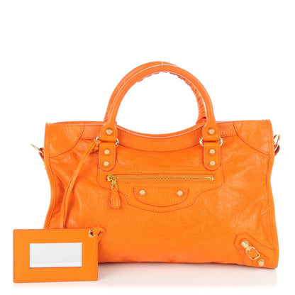 Balenciaga Agneau Giant 12 Gold Hardware City Tangerine 1 of 8
