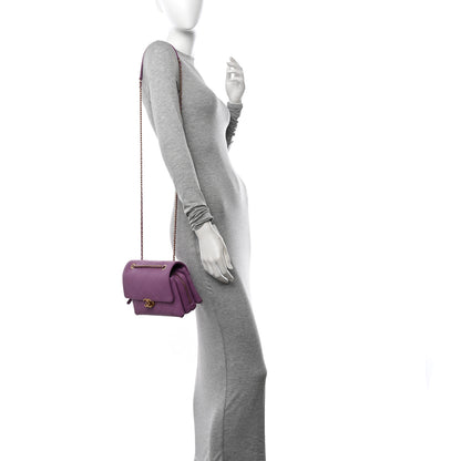 Chanel Lambskin Sleek And Chic Flap Purple 2 of 10