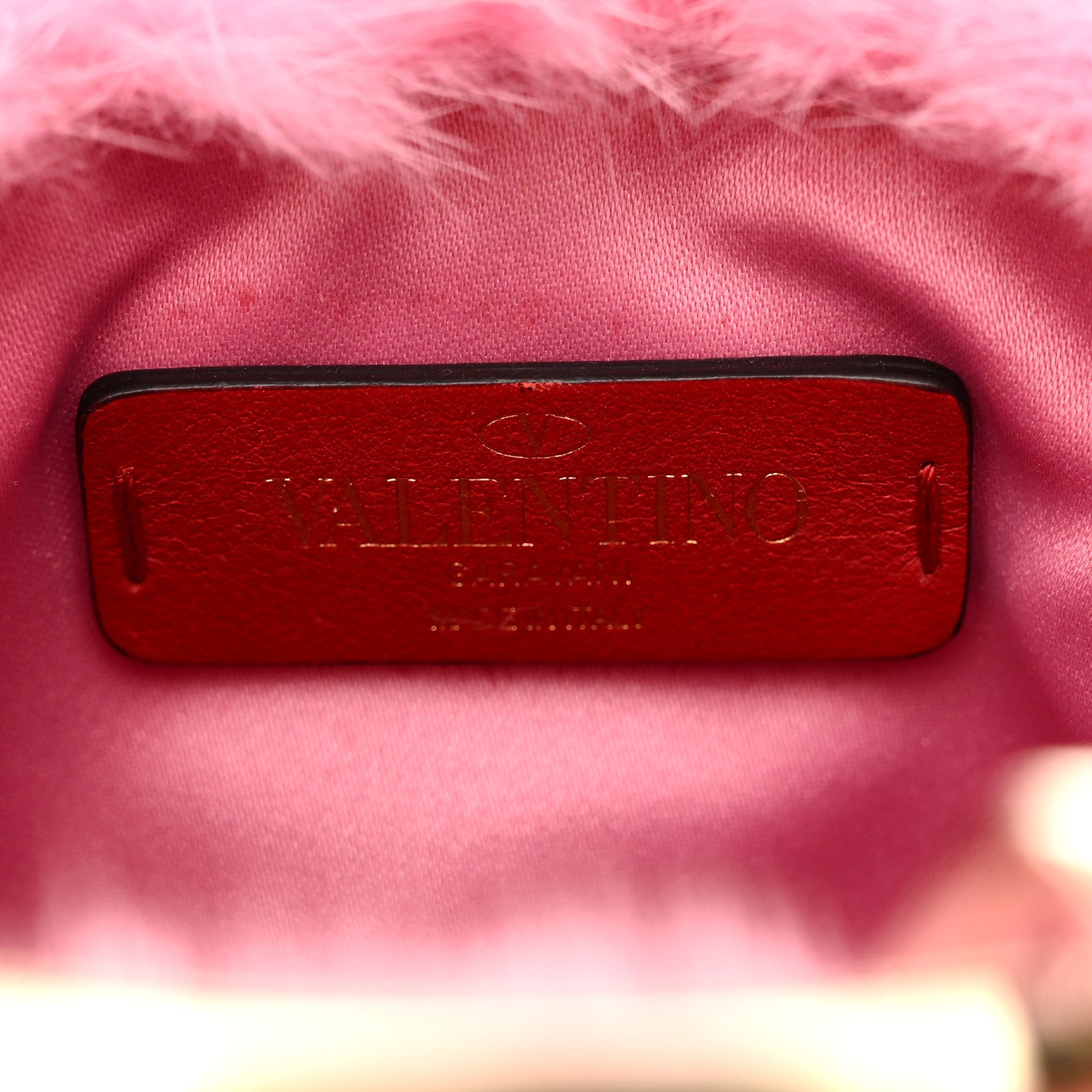 Valentino Garavani Mink Fur Clutch Pink 5 of 8