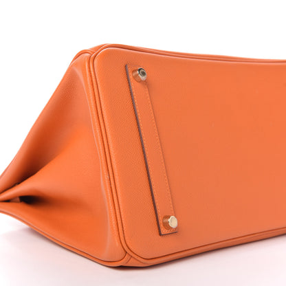 Hermes Epsom Birkin 35 Orange 6 of 10