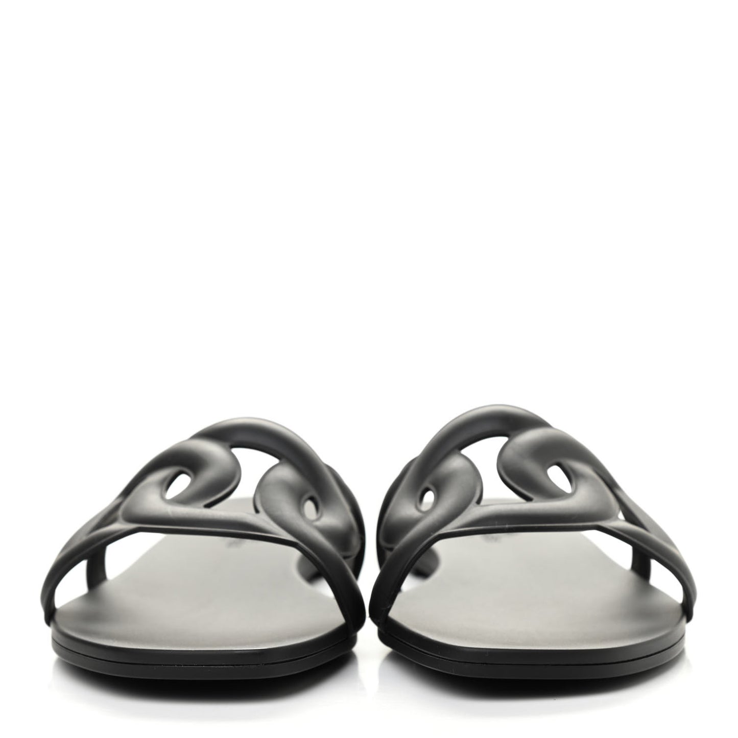 Rubber Aloha Sandals 38 Black