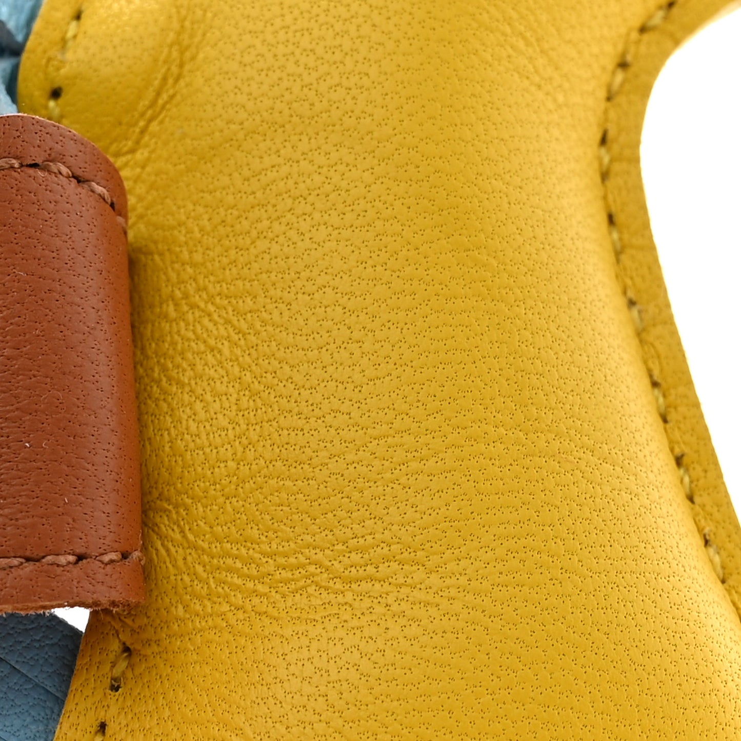 Milo Lambskin Grigri Rodeo Horse Bag Charm PM Jaune De Naples