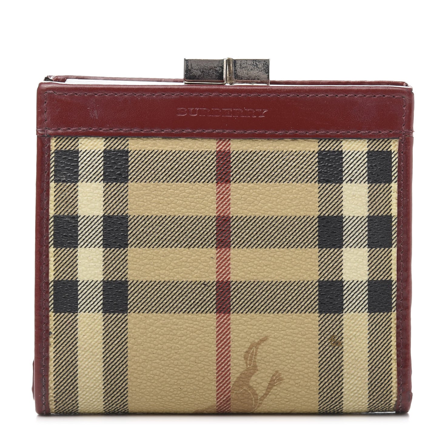 Haymarket Check French Wallet Military Red