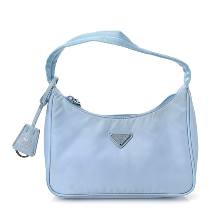 Prada Tessuto Nylon Mini Re-Edition 2000 Bag Celeste 1 of 14