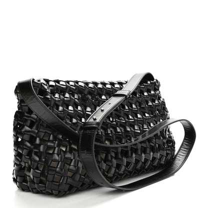 Bottega Veneta Nappa Intrecciato Crochet The Window Crossbody Bag Black 3 of 15
