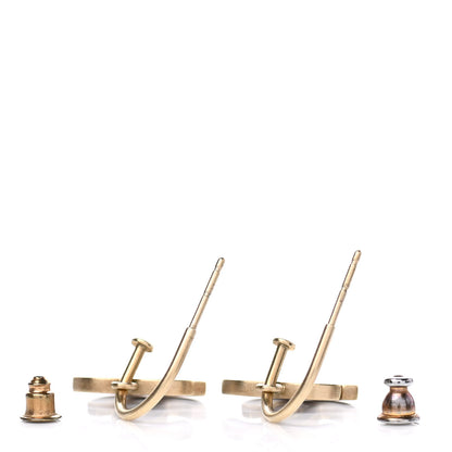 Chanel Enamel CC Drop Earrings Gold Purple 3 of 4