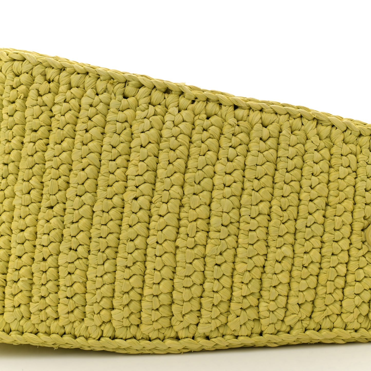 Yarn Raffia Effect Crochet Triangle Shoulder Bag Cedro