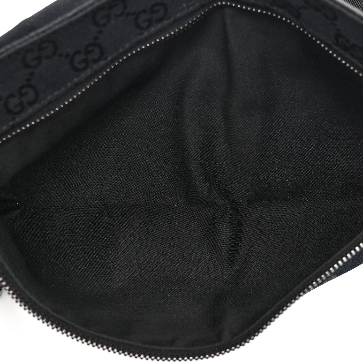 Gucci GG Monogram Double Pocket Belt Bag Black 5 of 10