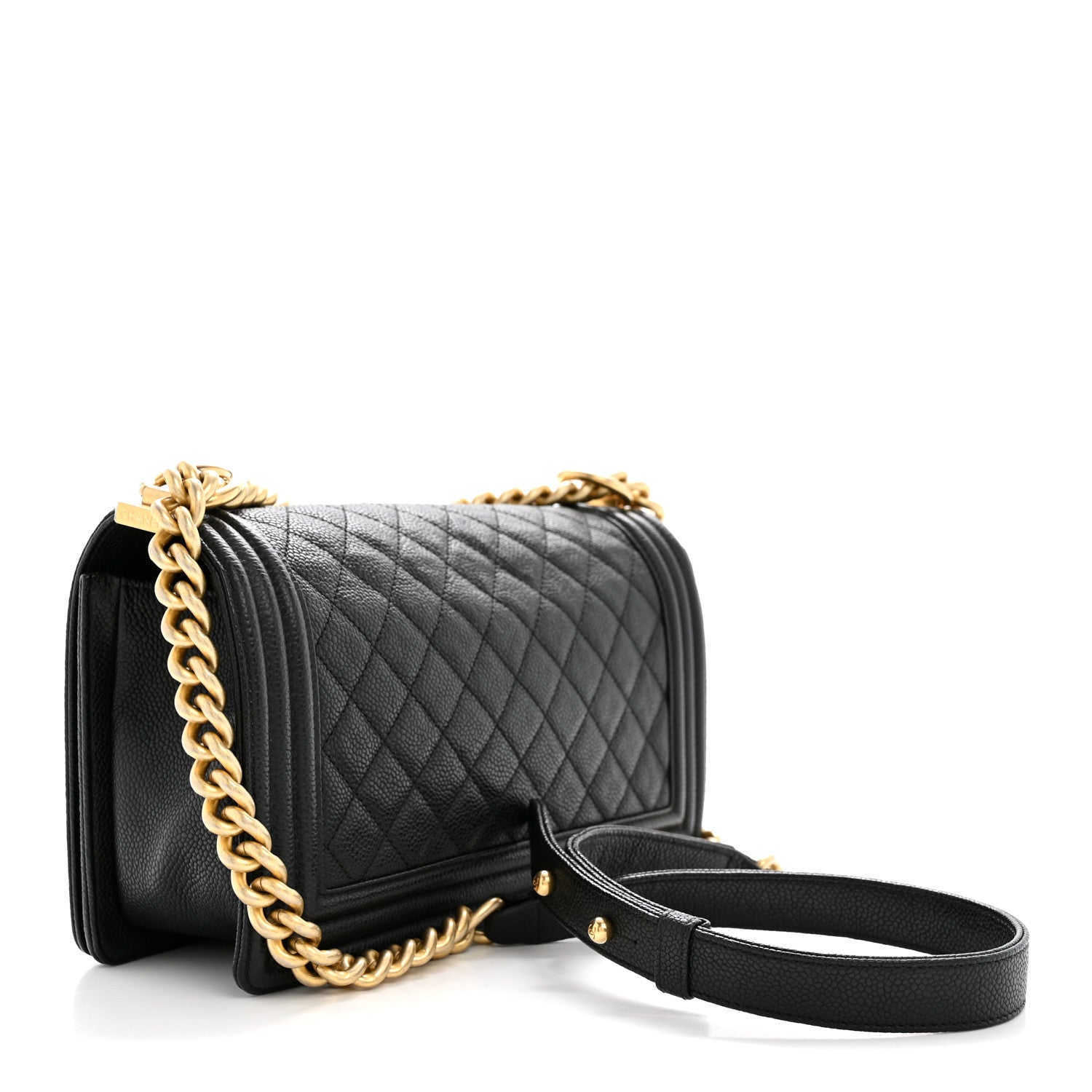 Chanel Caviar Quilted Medium Boy Flap Black 3 of 15