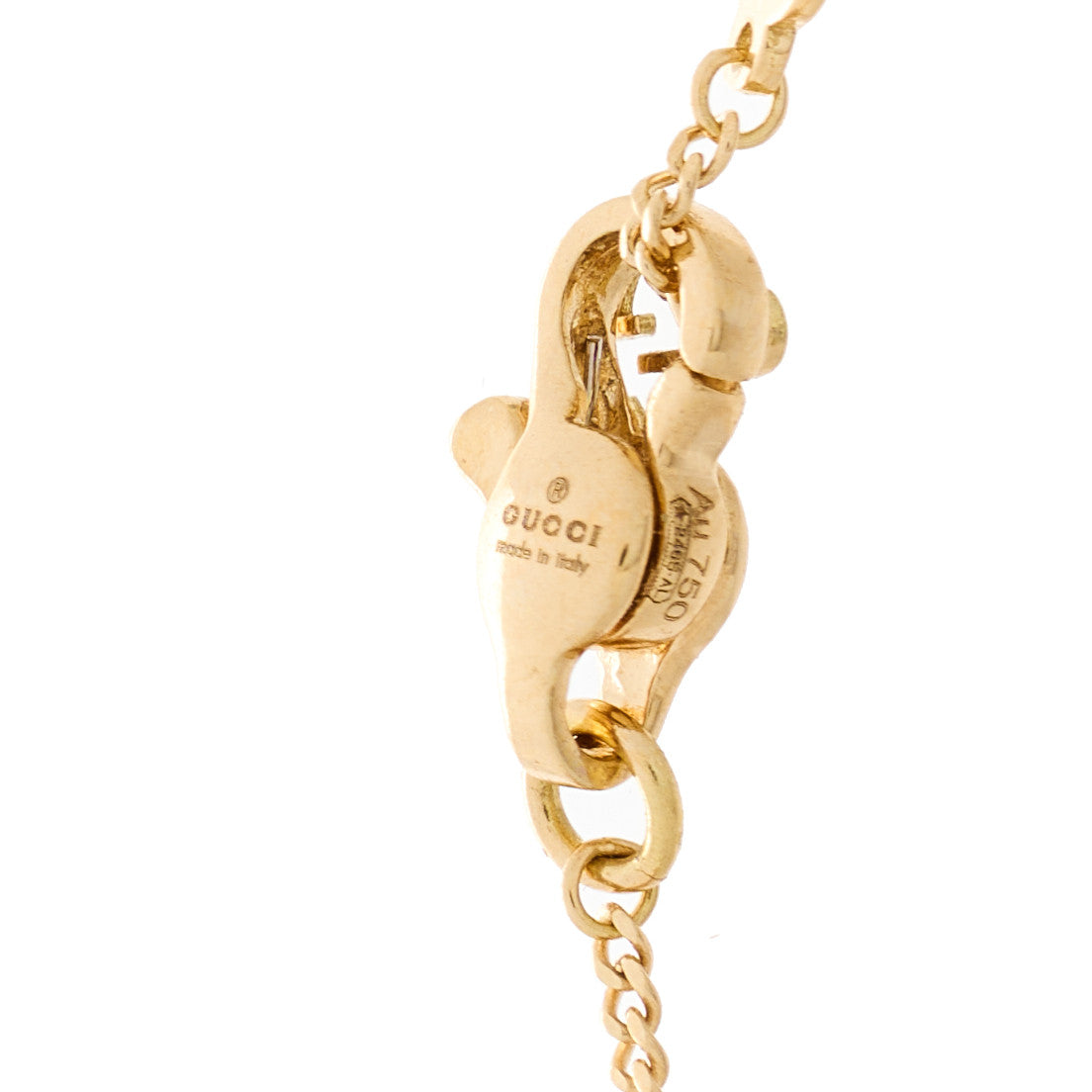 18K Yellow Gold Diamond Star GG Station Bracelet