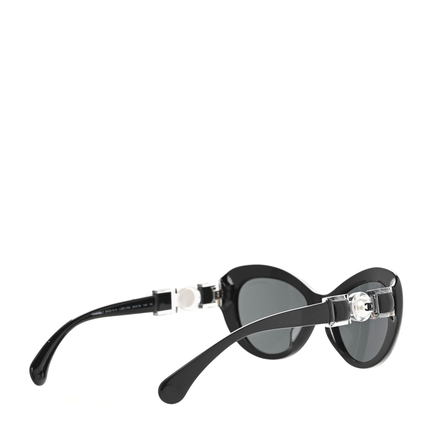 Chanel Acetate Pearl Butterfly Sunglasses 5445-H-A Black 3 of 7