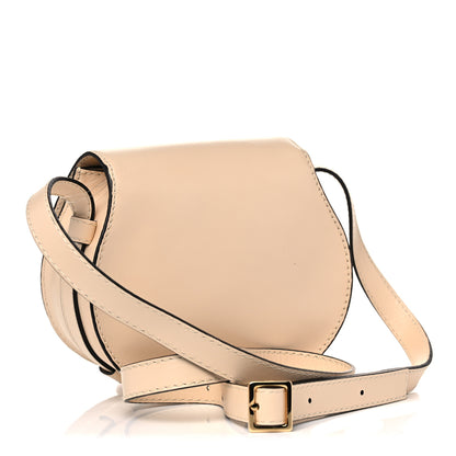 Chloe Calfskin Mini Marcie Round Crossbody Bag Abstract White 3 of 9