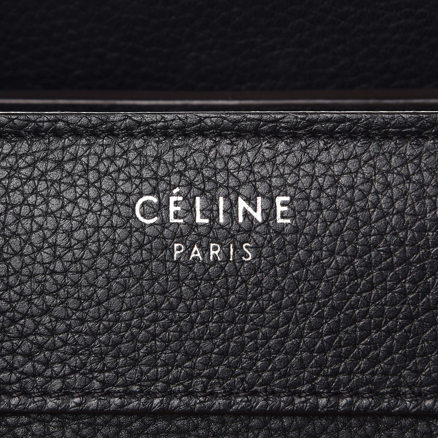 Drummed Calfskin Micro Luggage Black