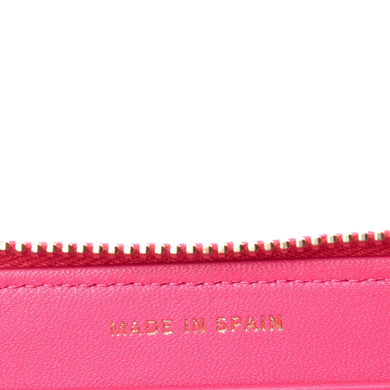 Chanel Lambskin Quilted Large Gusset Zip Around Wallet Fuchsia 7 of 8