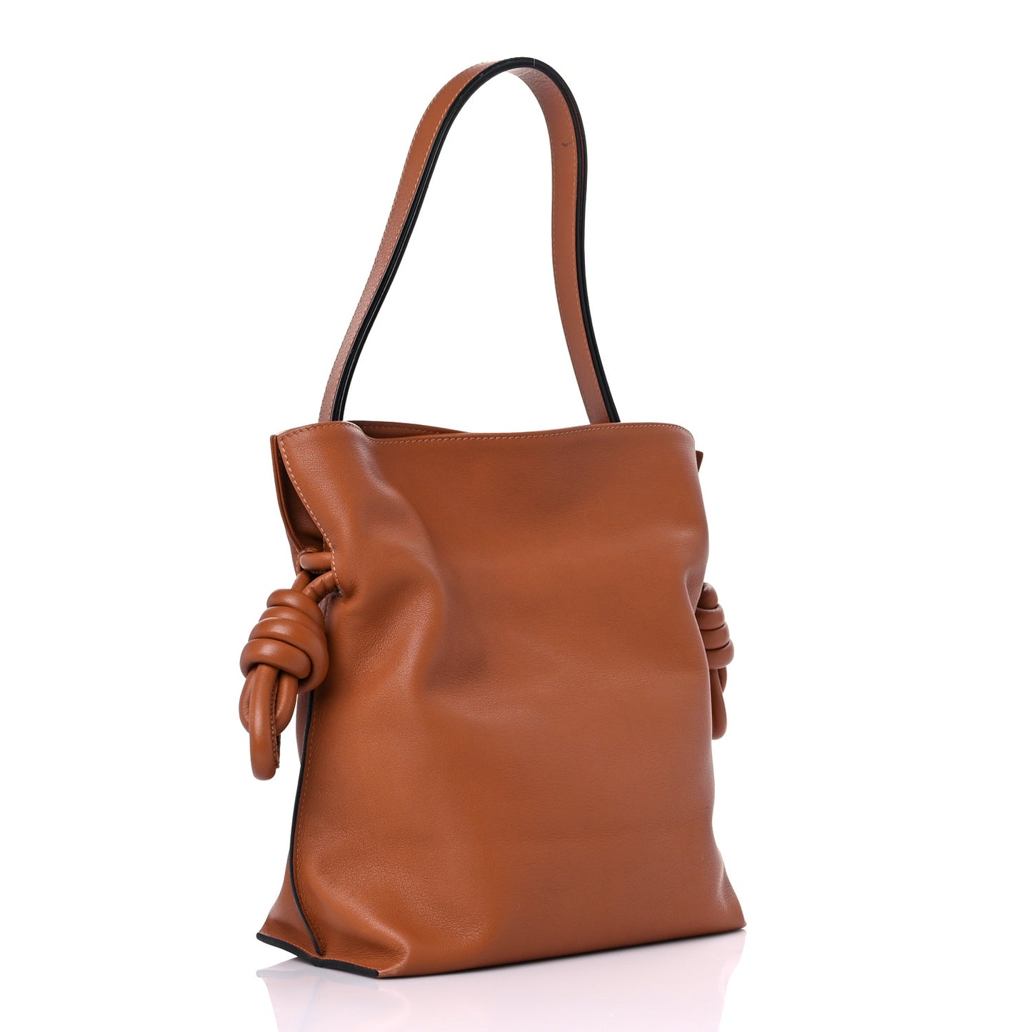 Nappa Medium Flamenco Knot Bag Tan