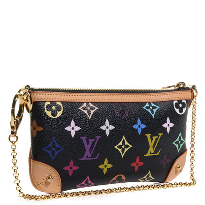 Louis Vuitton Monogram Multicolor Pochette Milla MM Black 3 of 8