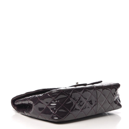 Chanel Patent Quilted Jumbo Single Flap Dark Purple 3 of 17