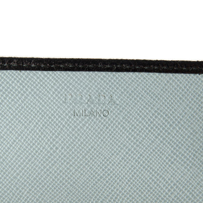 Prada Saffiano Bi-Color Turnlock Wallet Pervinca 13 of 14