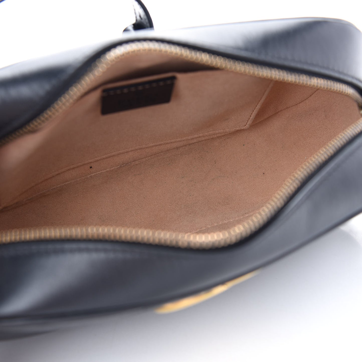 Calfskin Matelasse Small GG Marmont Chain Shoulder Bag Black