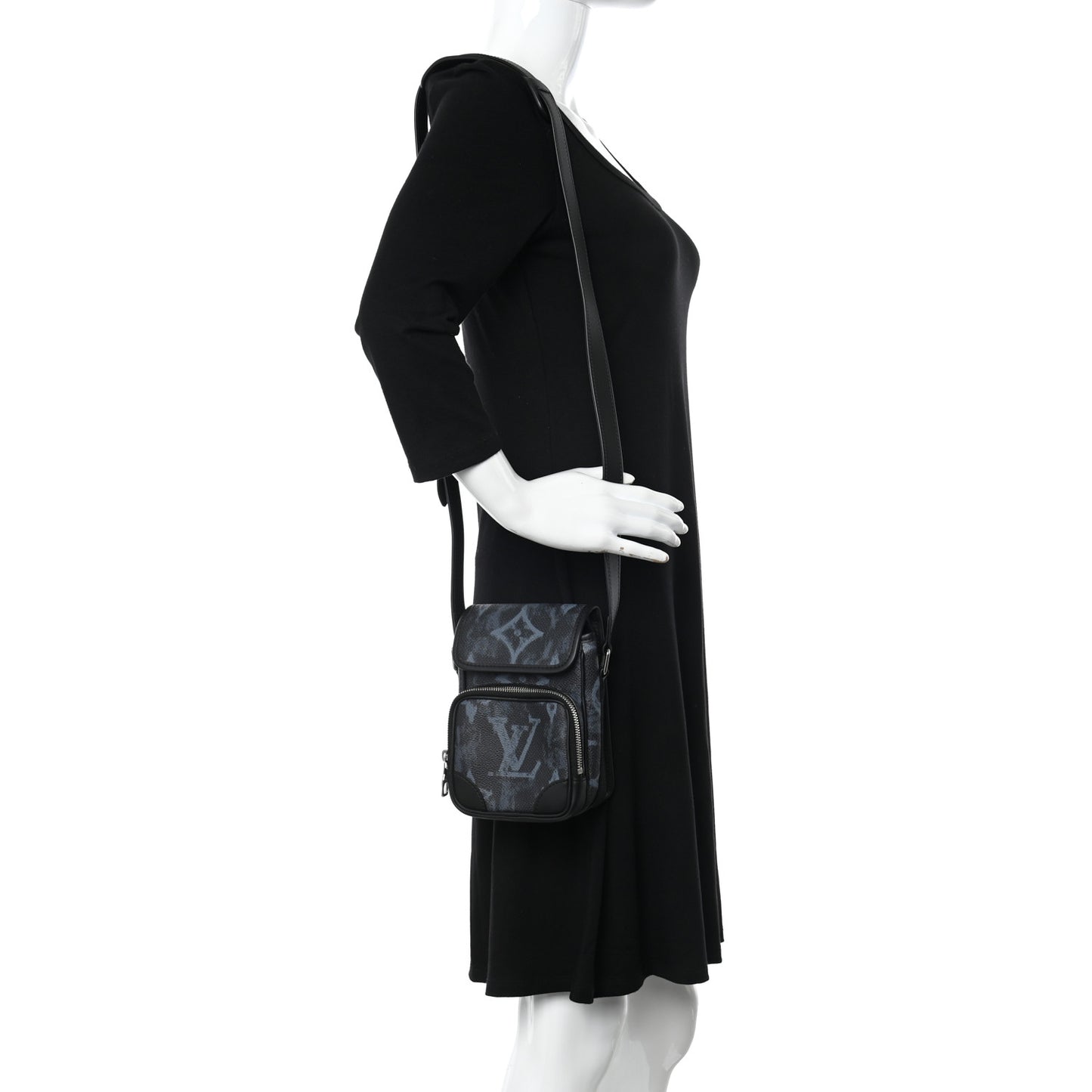 Monogram Pastel Nano Amazone Messenger Black