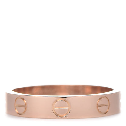 Cartier 18K Pink Gold 3.5mm LOVE Wedding Band Ring 51 5.75 1 of 5